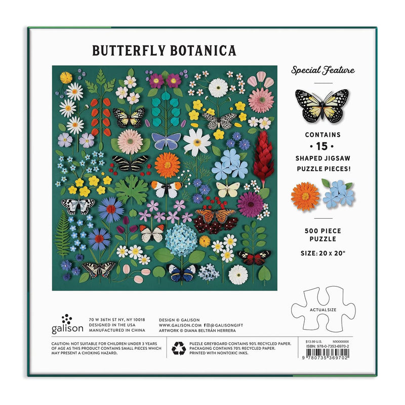 Butterfly Botanica 500 Piece Puzzle