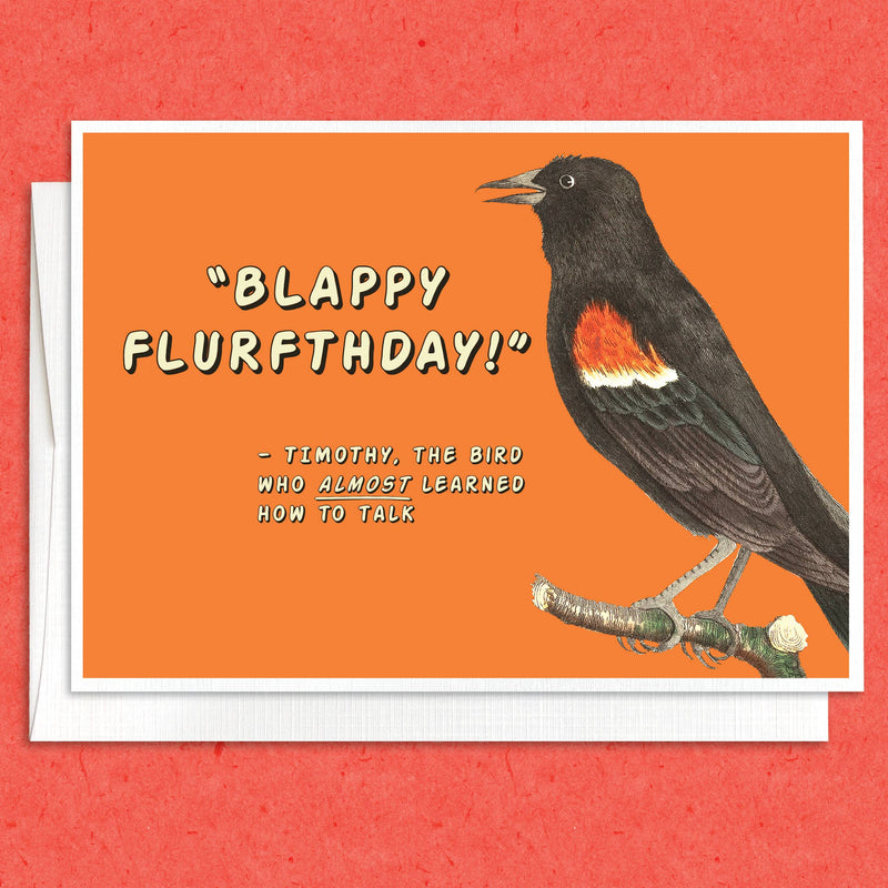 Blappy Flurfthday! Birthday card