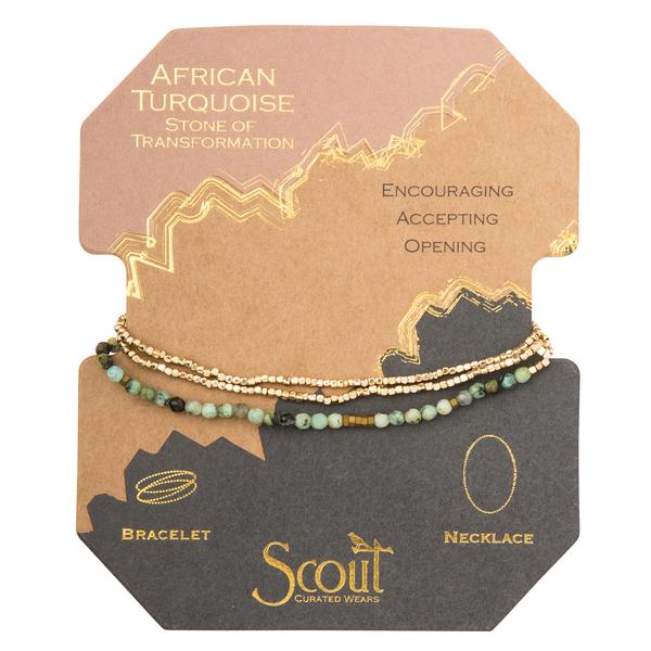 Delicate African Turquoise Wrap
