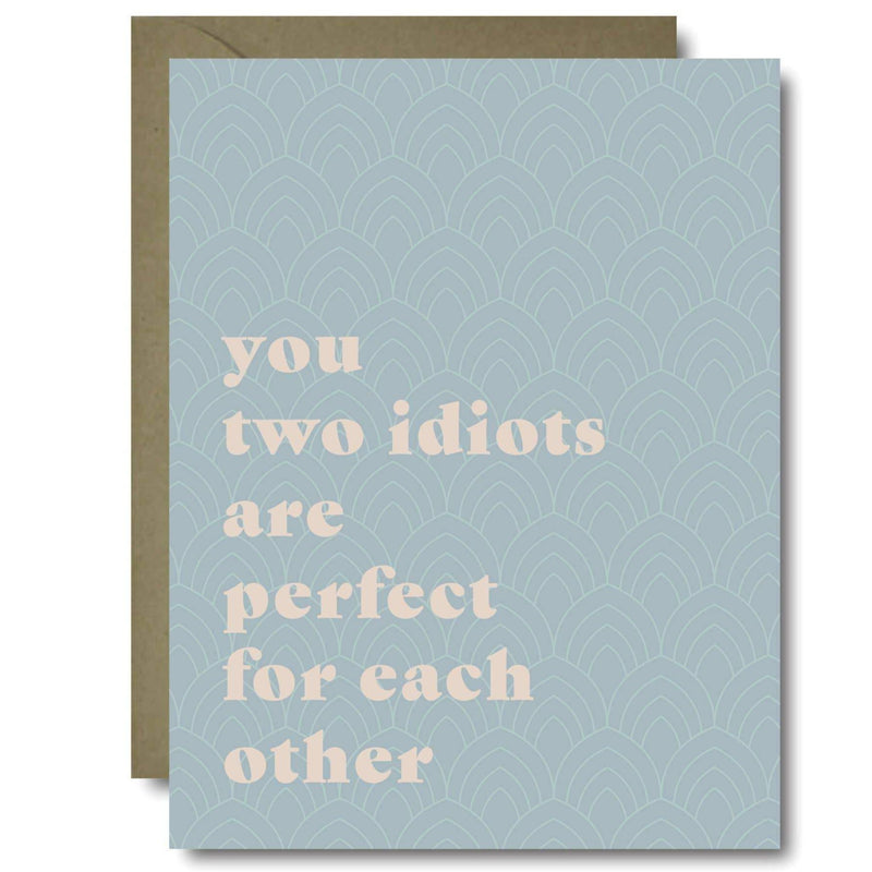 Two Idiots Wedding Greeting Card