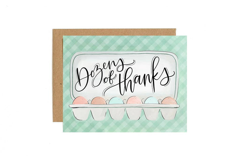 Egg Carton Thank You Card