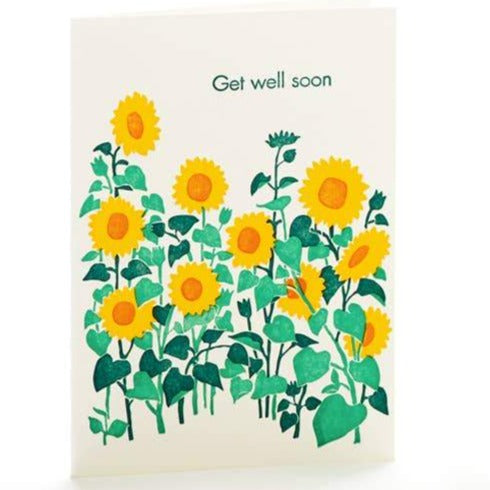 Sunflowers Get Well Soon Card