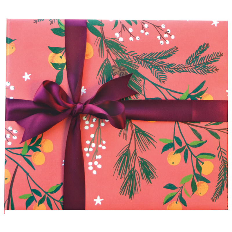Clementines and Botanicals Gift Wrap: Single Sheet
