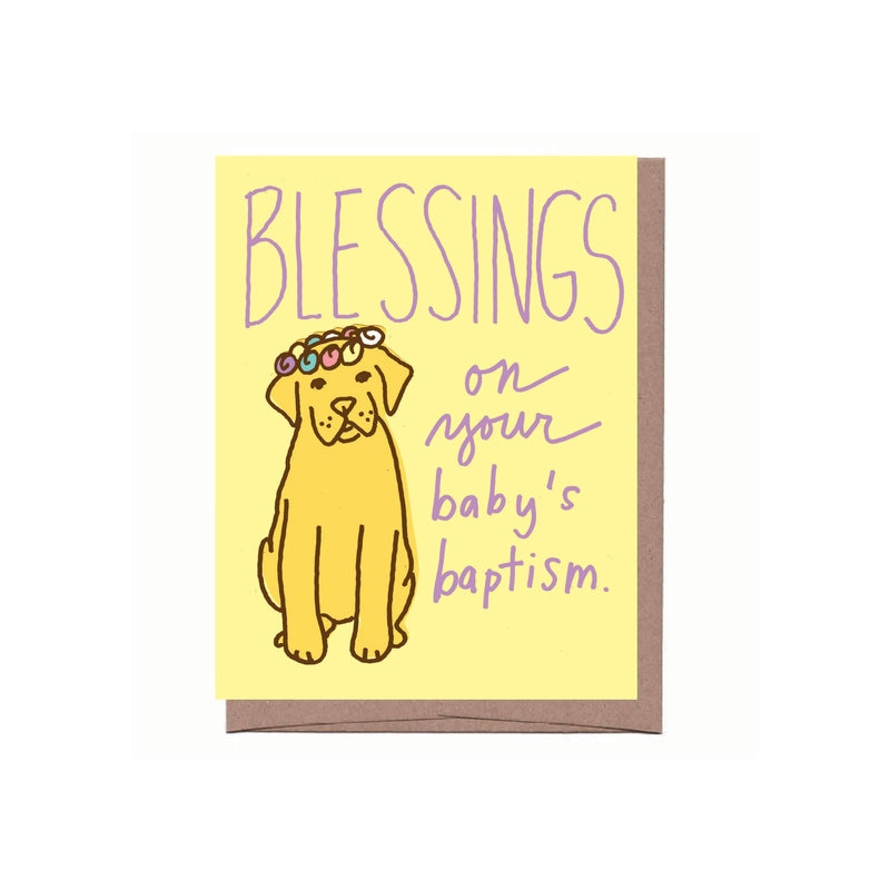 Baptism Pup Card