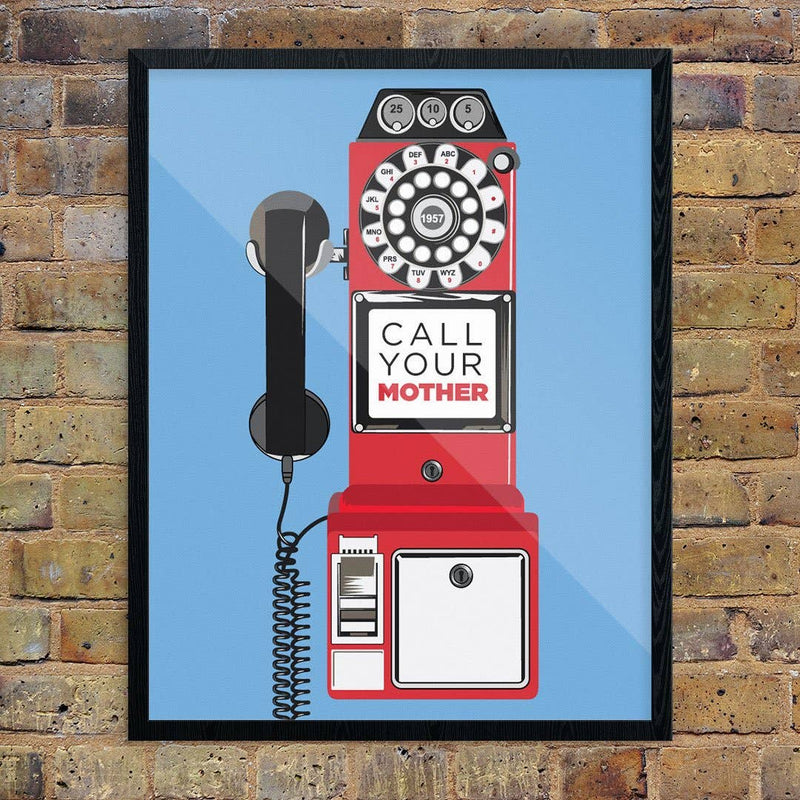 Call Your Mother Payphone Print 8" x 10"
