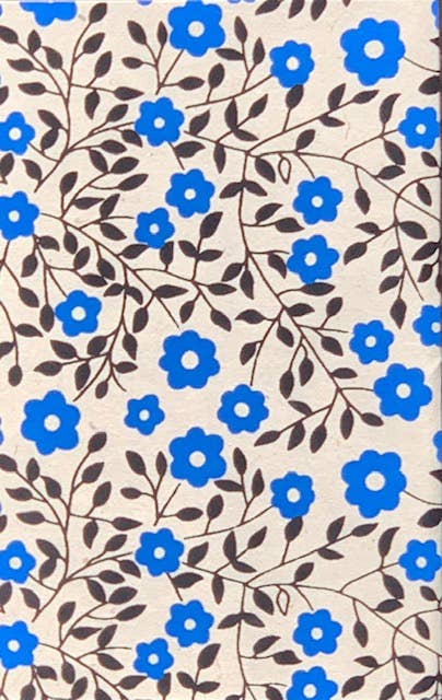 Handmade Journal - Blue Flowers