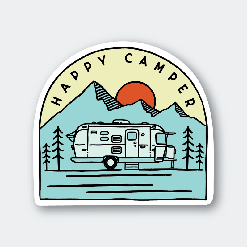 Trailer Camper Sticker