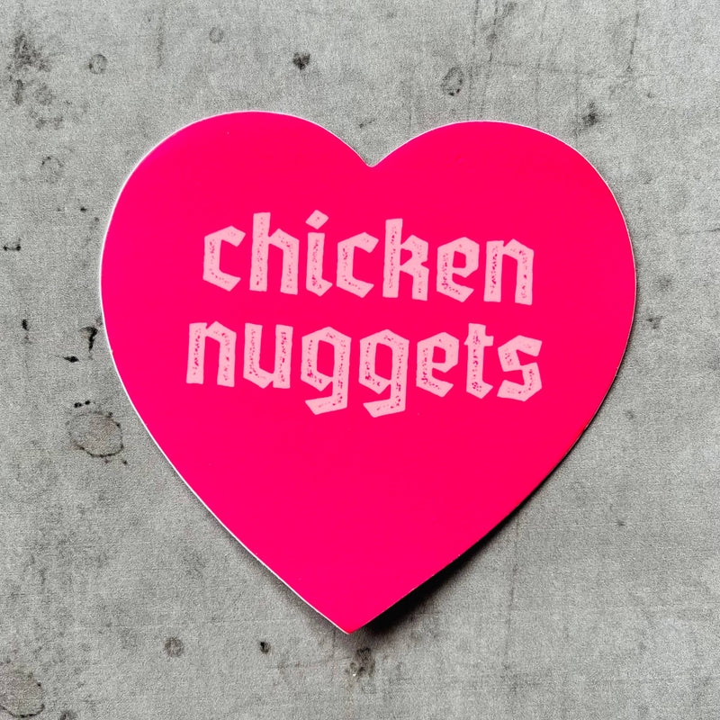 Chicken Nuggets Heart Sticker