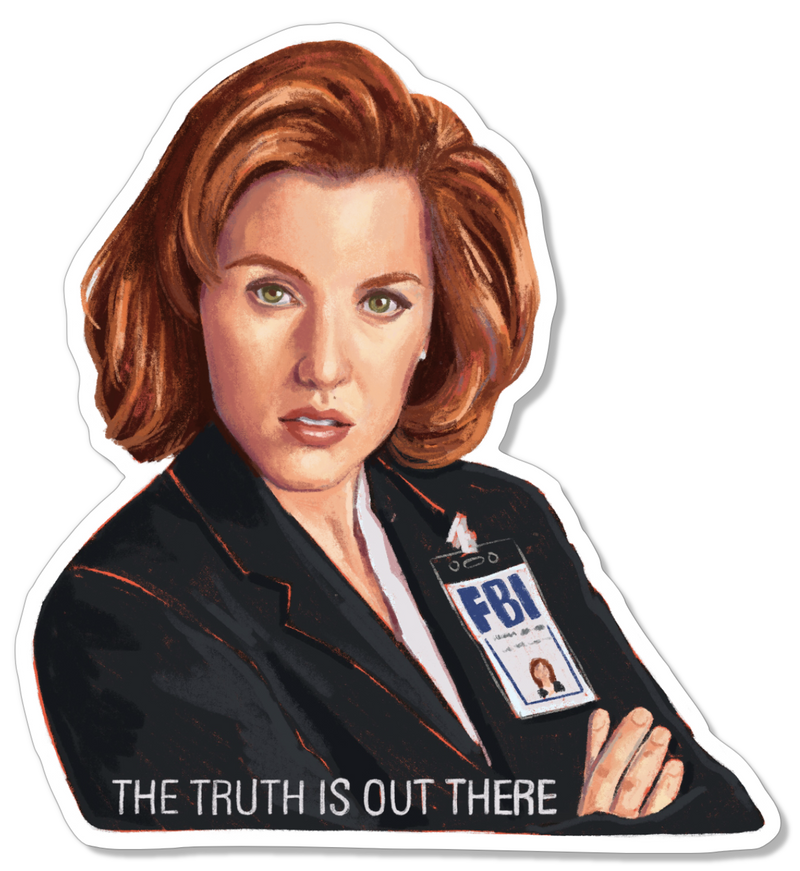 Dana Scully X-Files Sticker