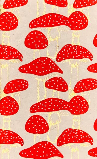 Handmade Journal - Red Mushrooms