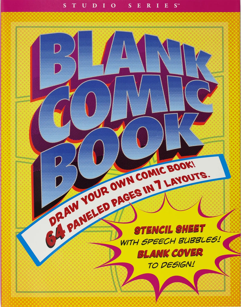 Blank Comic Book with Stencil