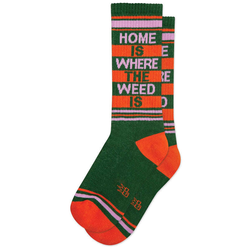 Home Is Where The Weed Is Gym Socks
