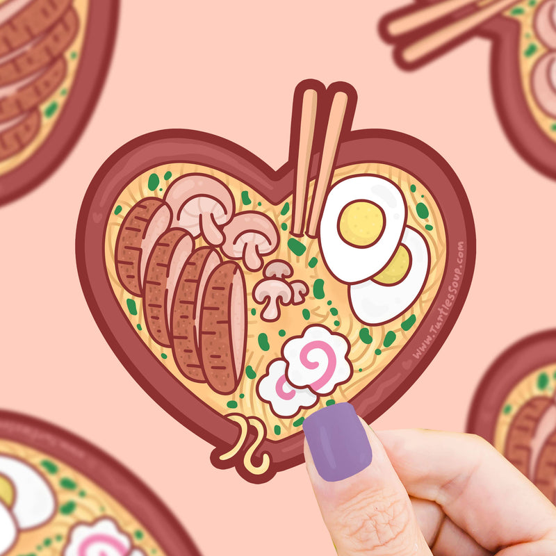 Ramen Heart Sticker