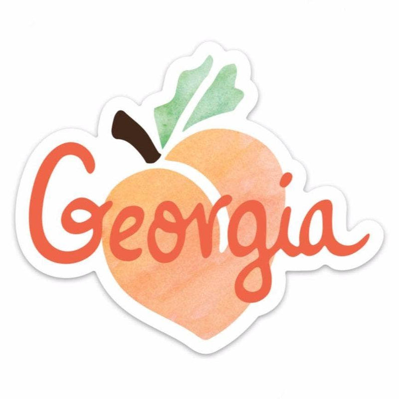 Georgia Peach Vinyl Magnet