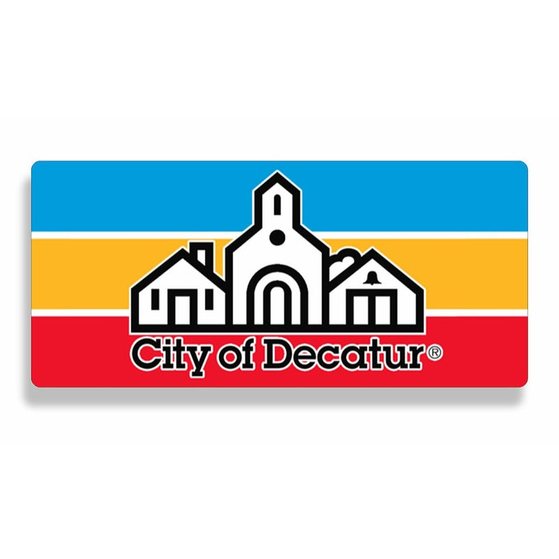 City of Decatur Stripes Sticker