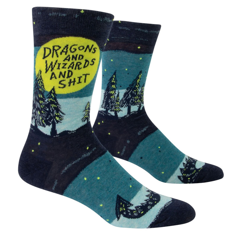 Dragons & Wizards & Shit Men’s Crew Socks