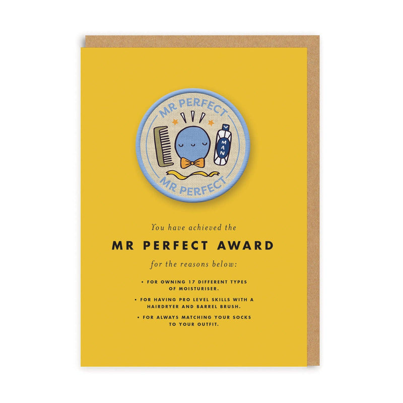 Mr. Perfect Patch Card