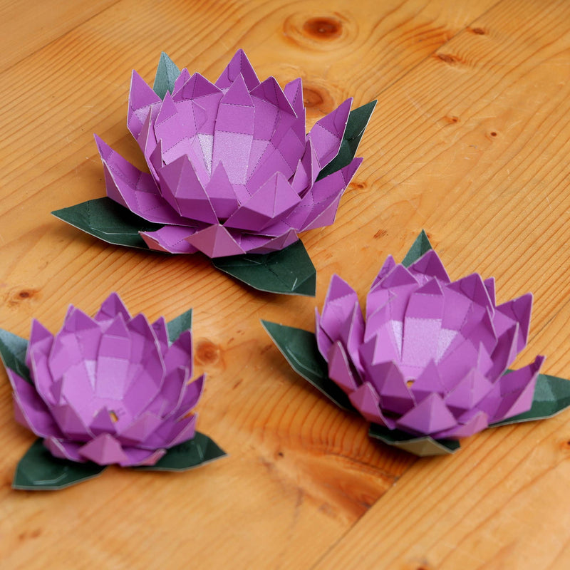 Lotus Flower Paper Model