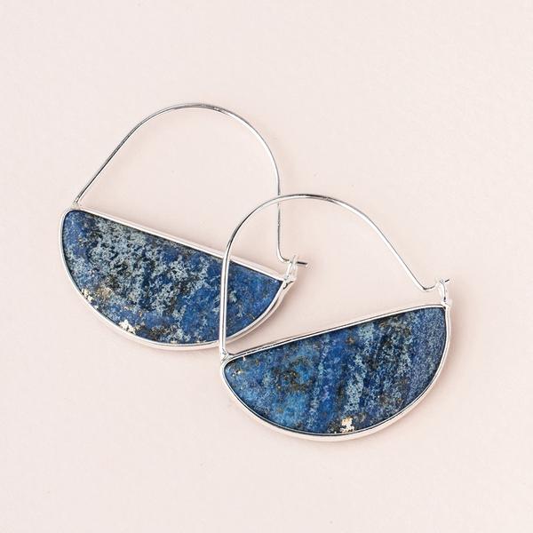 Prism Hoop Earring - Lapis/Silver