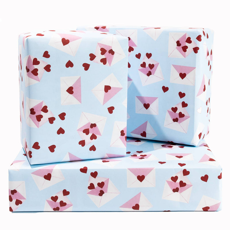 Love Letters Wrapping Paper Sheet